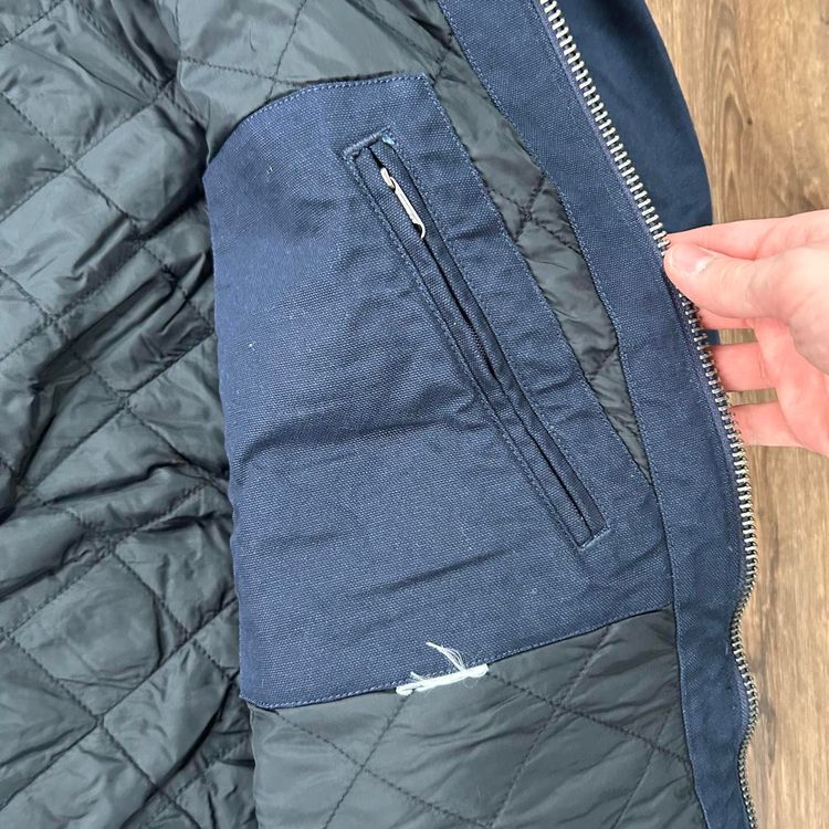 Carhartt Navy Blue Hooded Utility Jacket image 6